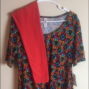 NWT LuLaRoe Perfect T And Leggings Set
